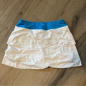 Loriet IBIZA Womens Performance Skort White & Blue EUC